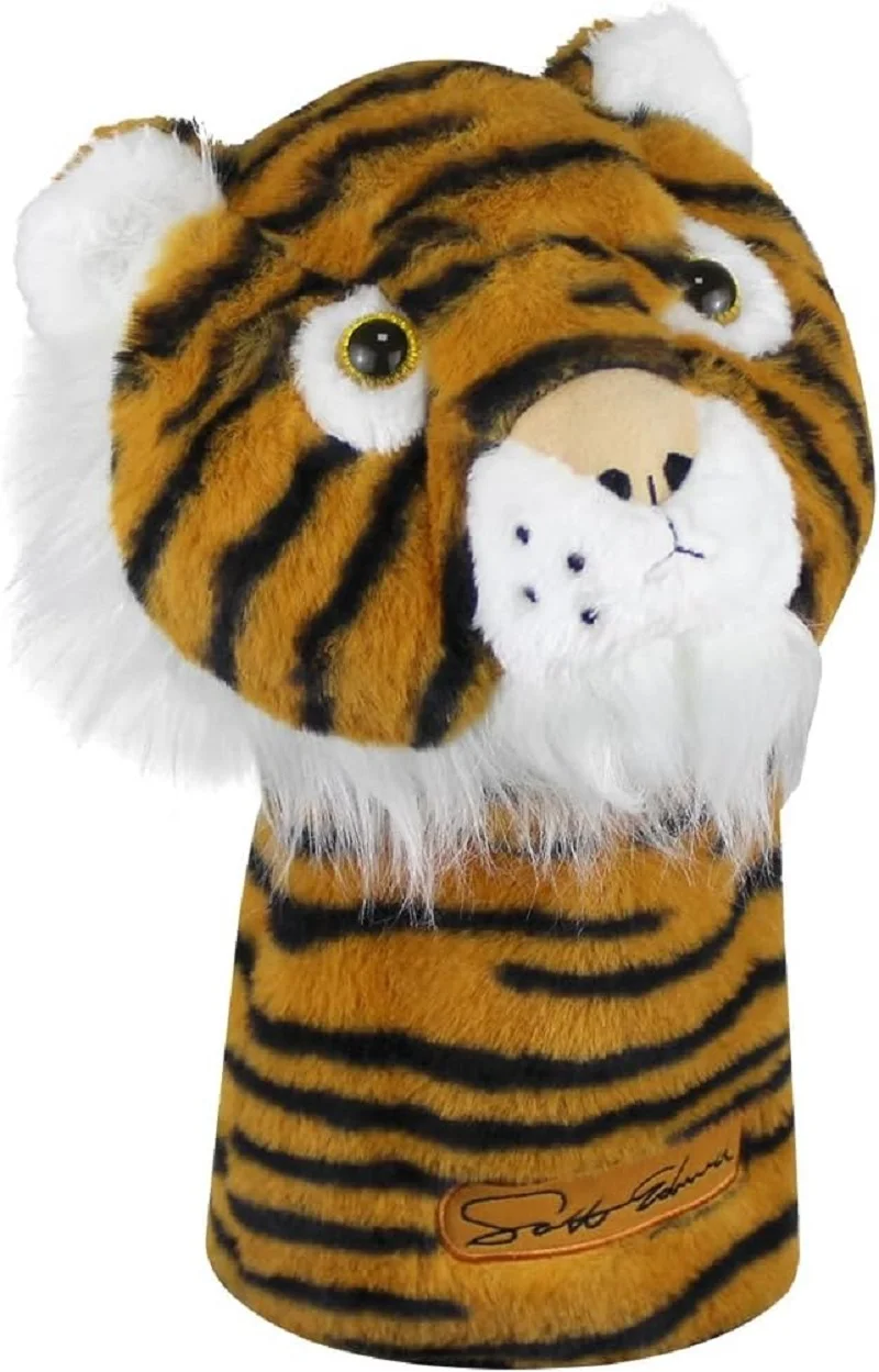 Scott Edward Animal Zoo Golf Driver Wood Covers, Fit Drivers and Fairway, Lovely Tiger, Funny and Functional