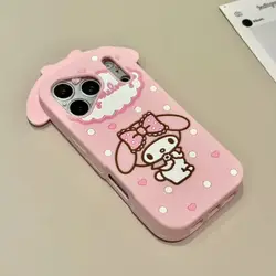 3D Sanrio My Melody Cartoon Soft Silicone Phone Case Cover - iPhone 4 s (BDMLD)
