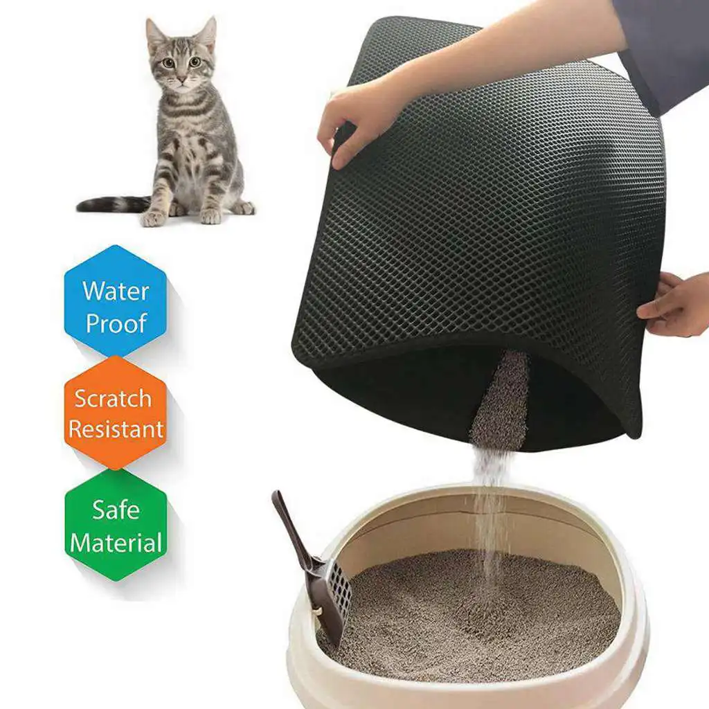 Cat Mat Litter Box Pet Litter Box Mat Pet Cat Litter Mat Clean