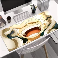 Anime One Piece Gear-5 L-Luffy Mouse Pad Large Mouse Mat Pink Office Desk Mat Laptop Gaming Large Mousepad 2