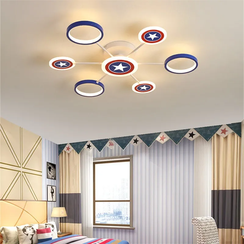 

Stars ceiling light children's led round cartoon light bedroom boy girl children's room home decoration boys bedroom decor lamps