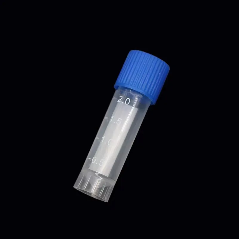 Laboratory Chemical Plastic Test Tube Vial Sealing Cap Packaging Container Office School Chemicals 2ML
