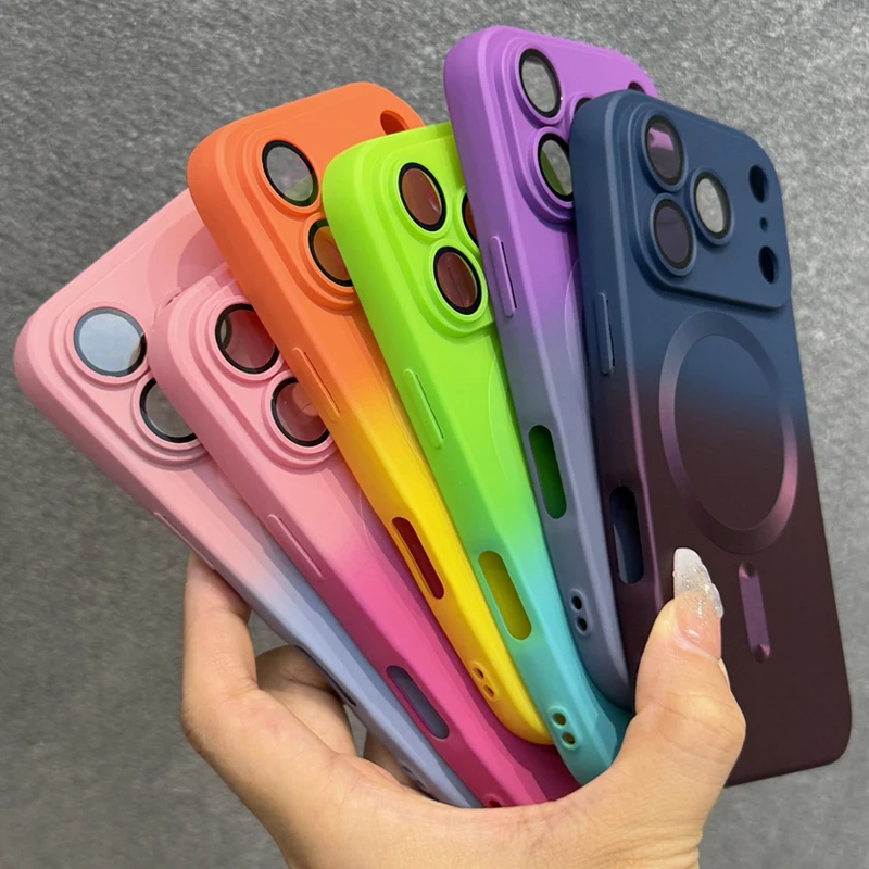 Luxury Magnetic Wireless Charging Case For Iphone Pro Max Plus_voghion.com