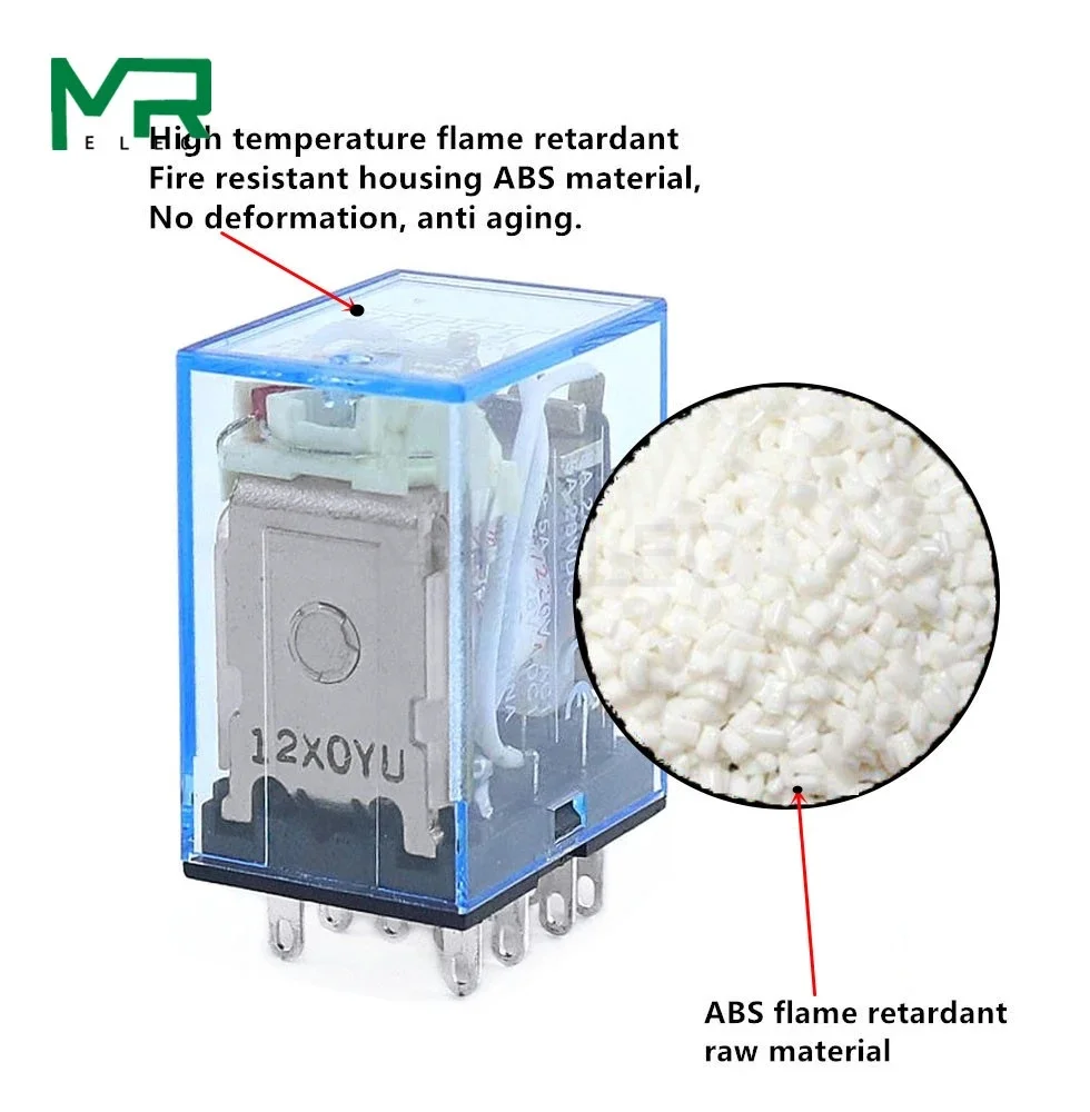 Description Picture 6 of item5PCS MY4NJ relay HH54P MY4N-J 14 Pin AC/DC 12V 24V 36V 48V 110V 220V 380V Mini Relay Intermediate Electromagnetic Relay