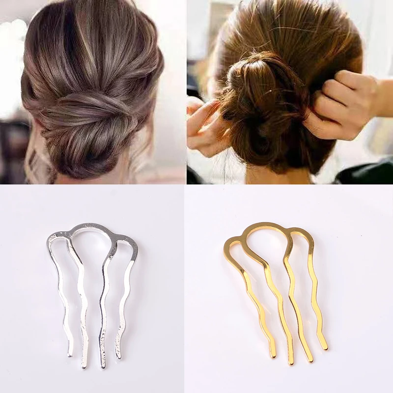 Fashion Hairpins Comb For Women Braiding Twist Fork Styling Clip Stick