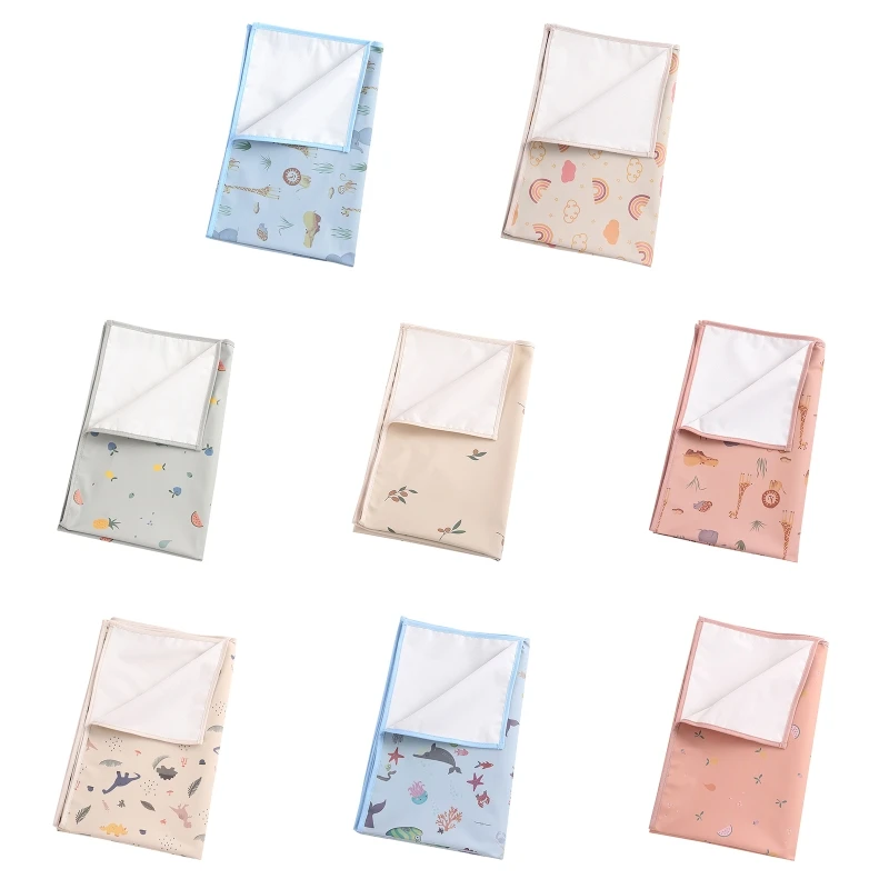 35x50cm Portable Baby Changing Pad Waterproof Reusable Diaper Pad Cover Changing Mat Crib Mattress Sheet