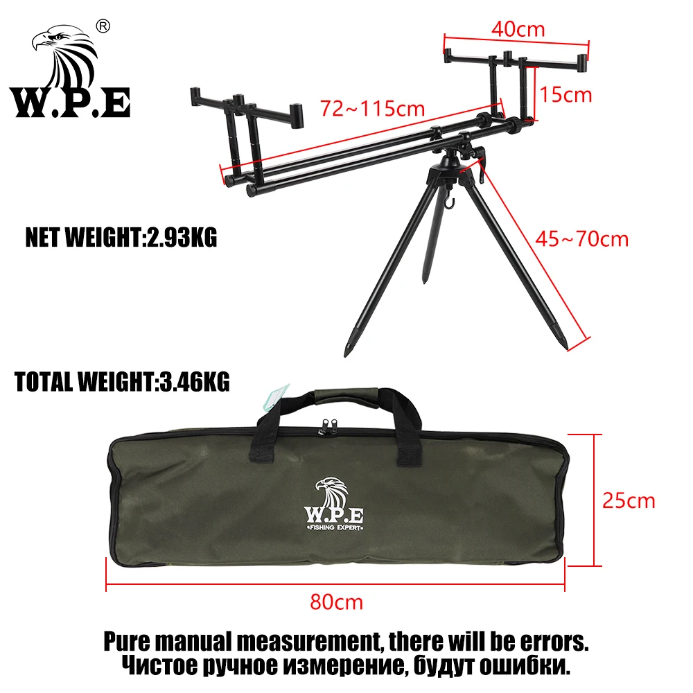 Fishing Rod Pod Carp Fishing Pole Adjustable Retractable Folding Rod Pod Stand Holder Accessories Bracket Tackle For W.P.E