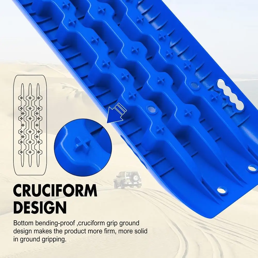 X-BULL for X4 Recovery tracks 10T 2 Pairs/ Sand tracks/ Mud tracks/ Mounting Bolts Pins Gen 2.0 -Blue