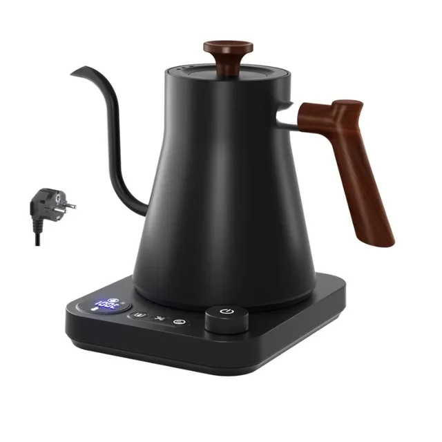 Electric Gooseneck Kettle 900ML Hand Brew Coffee Pot Smart Teapot Temperature Control Pot Rapid Heating Kettle 110v/220v 4