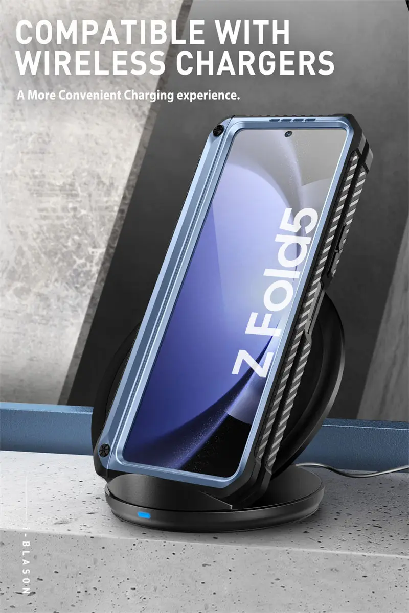 I-BLASON For Samsung Galaxy Z Fold 5 Case 2023 Armorbox Full Body Heavy Duty Shock Reduction Case with Built-in Screen Protector