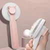 Self Cleaning Slicker Brush for Dog and Cat Removes Undercoat Tangled Hair Massages Particle Pet Comb Improves Circulation 1