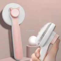 Self Cleaning Slicker Brush for Dog and Cat Removes Undercoat Tangled Hair Massages Particle Pet Comb Improves Circulation 1