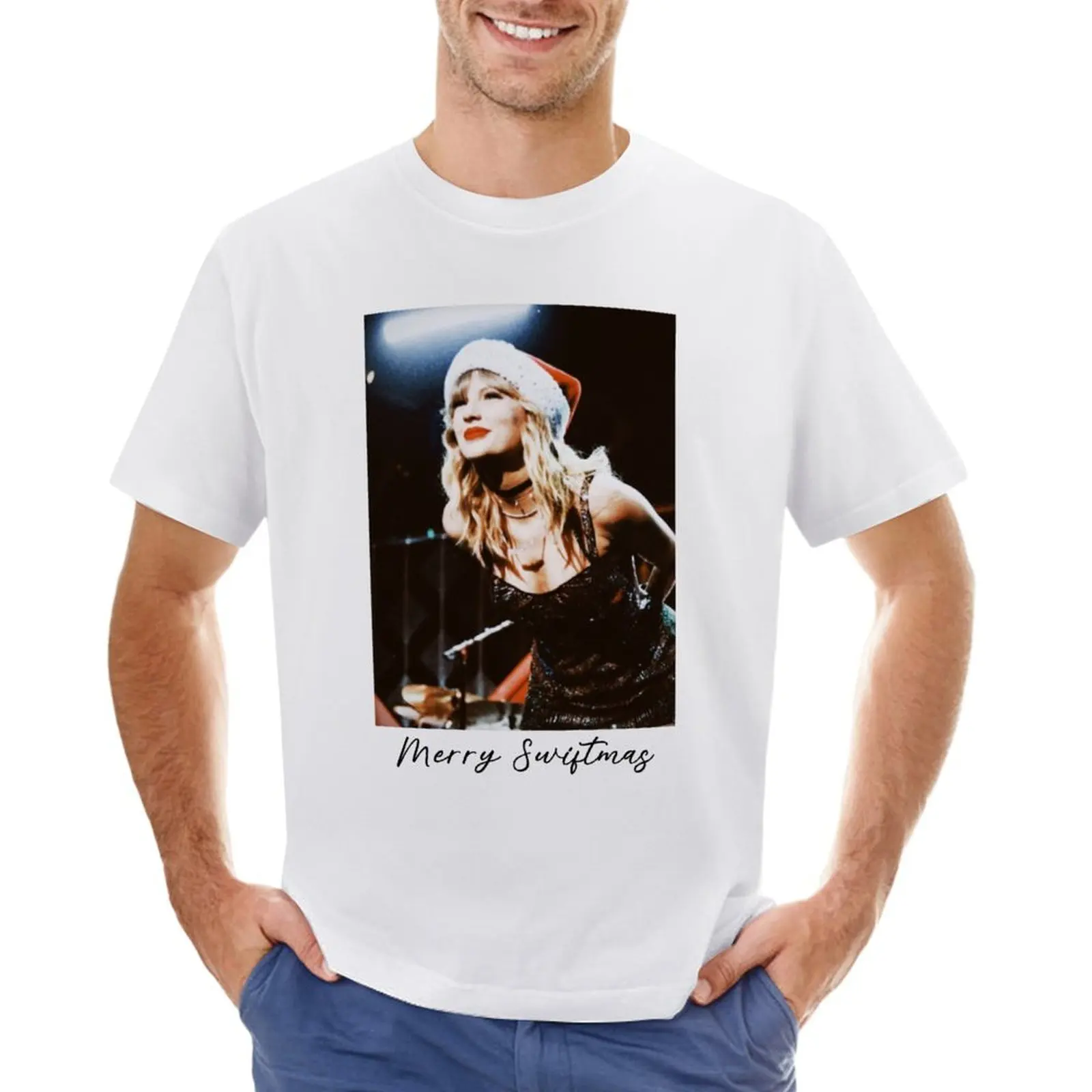 

Ретро футболка Swiftmas, футболка с коротким рукавом, Графические футболки для мужчин, упаковка