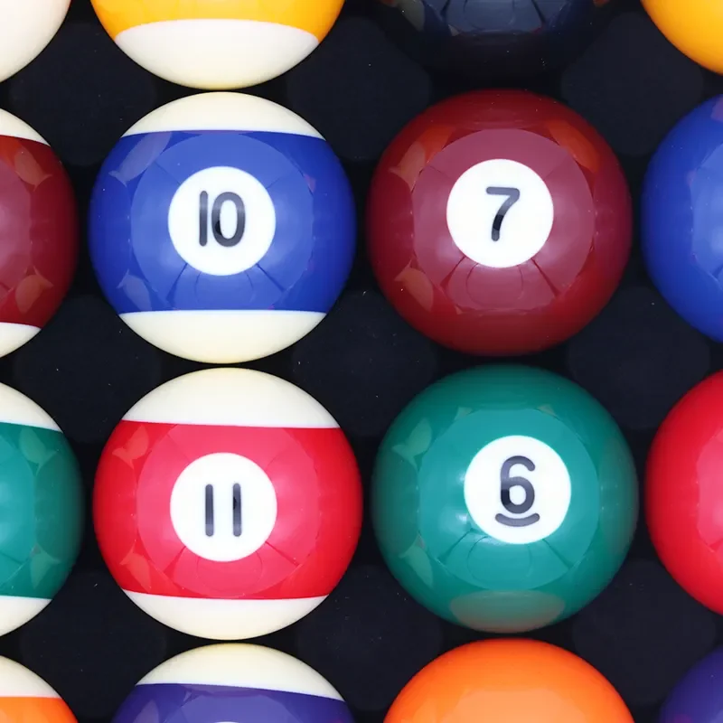 Billiard Products Premium Quality 52.5mm Resin Billiard Pool Balls for Club Pool Table Games