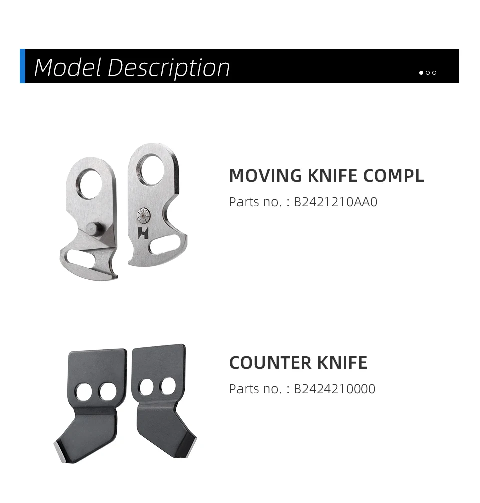 Thread Knife For Industrial Pattern Sewing Machine AMS-210D 210EN