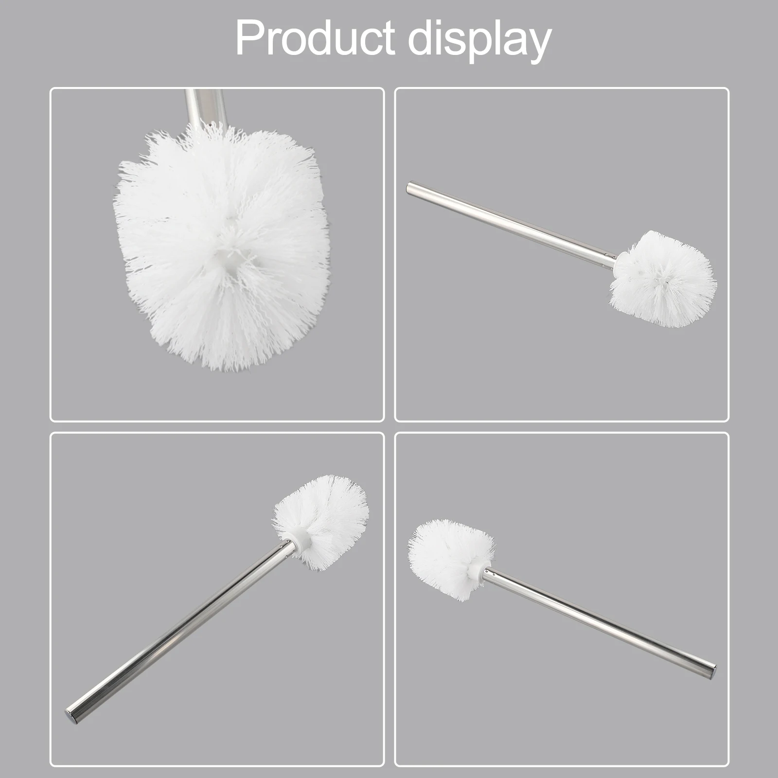 

Scrubbers Toilet Brush Bathroom Head & Handle Replacement Chrome Cleaning Renovated Household Products Accessories