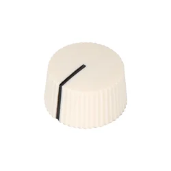 10PCS Aged White Vintage Barrel Knobs for Guitar Amplifiers and Effects Pedals (Cream color)