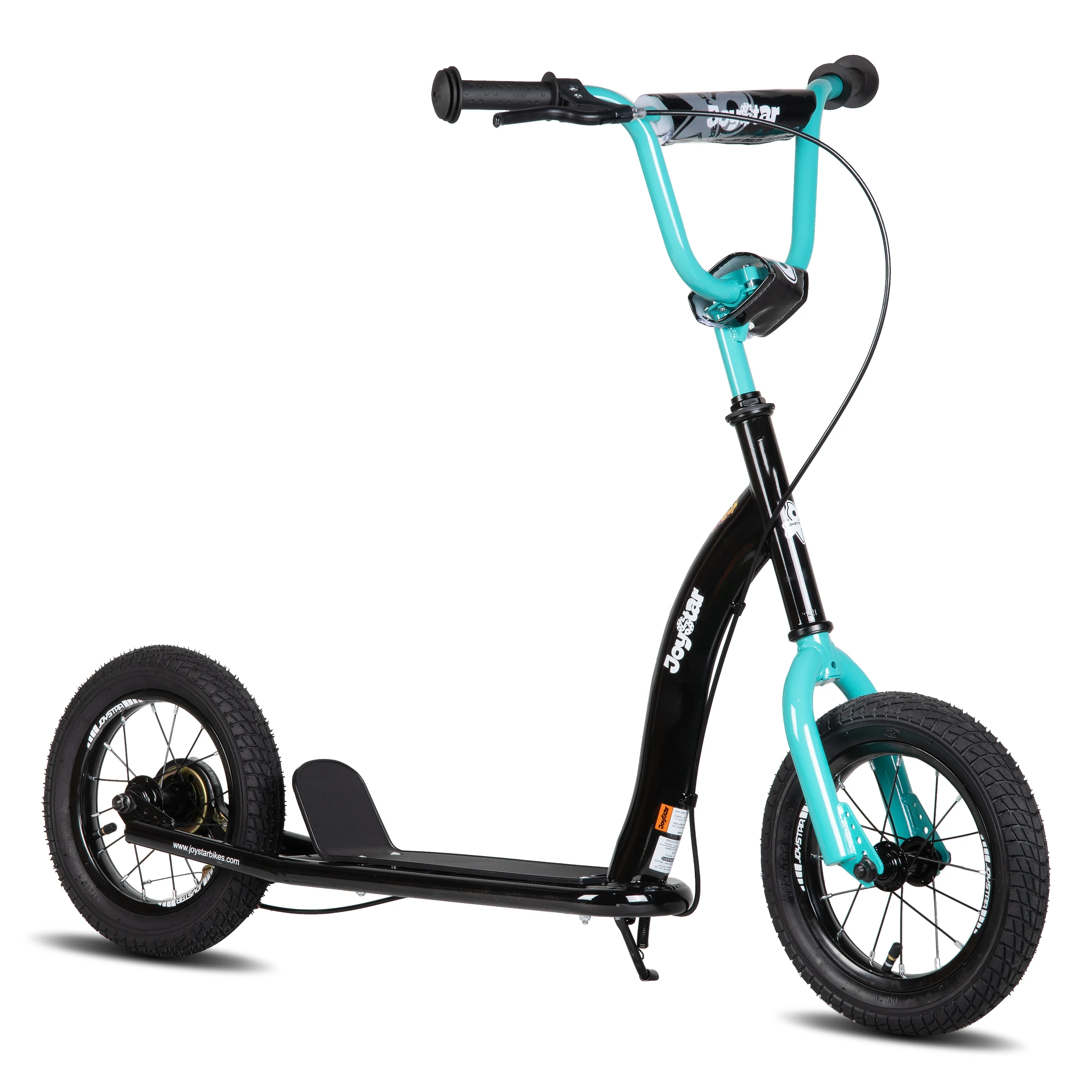 JOYSTAR Kick Scooter for Kids, Lightweight Kids Scooter with Adjustable Handlebar, 12" Inflatable Wheels Rear Drum Brakes
