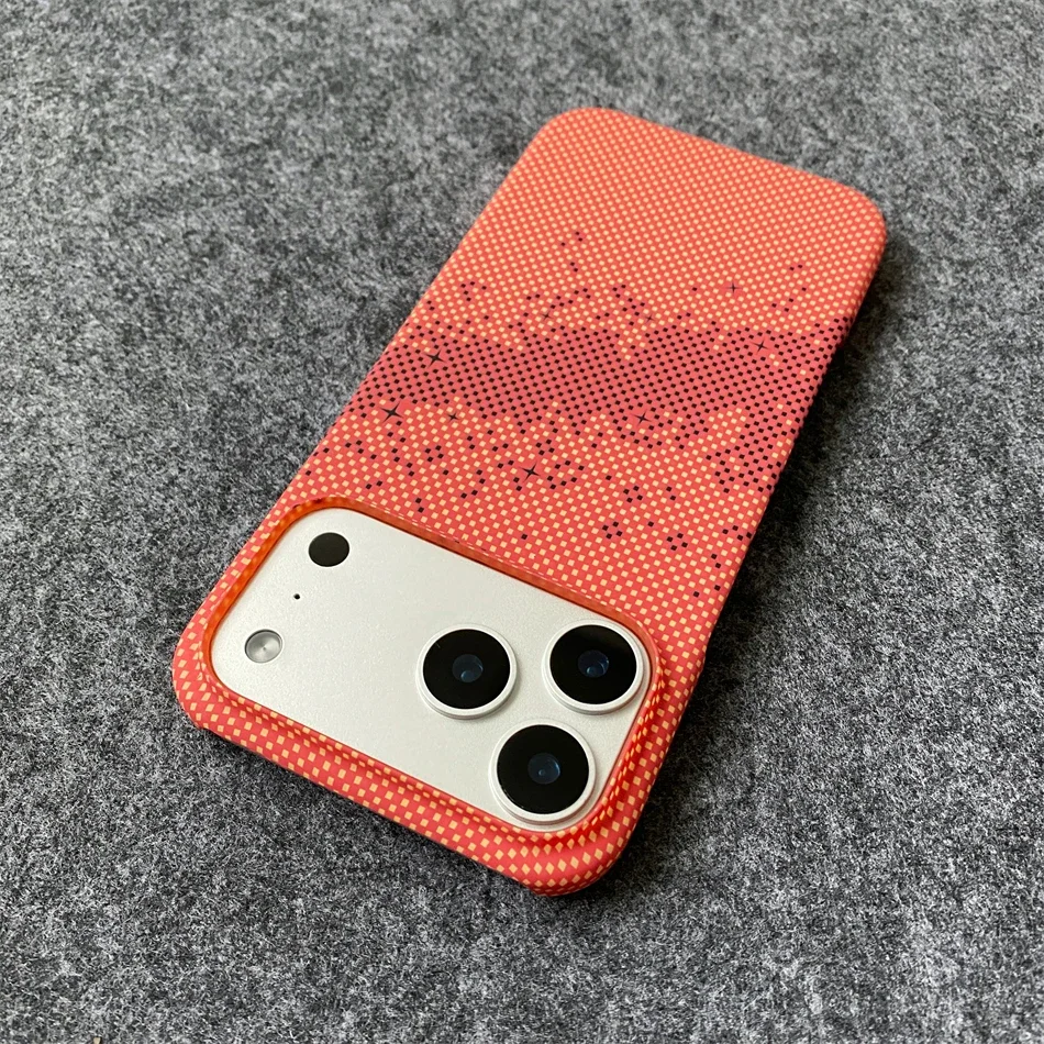 Luxury Slim Carbon Fibre Pattern Frameless Shockproof Phone Case