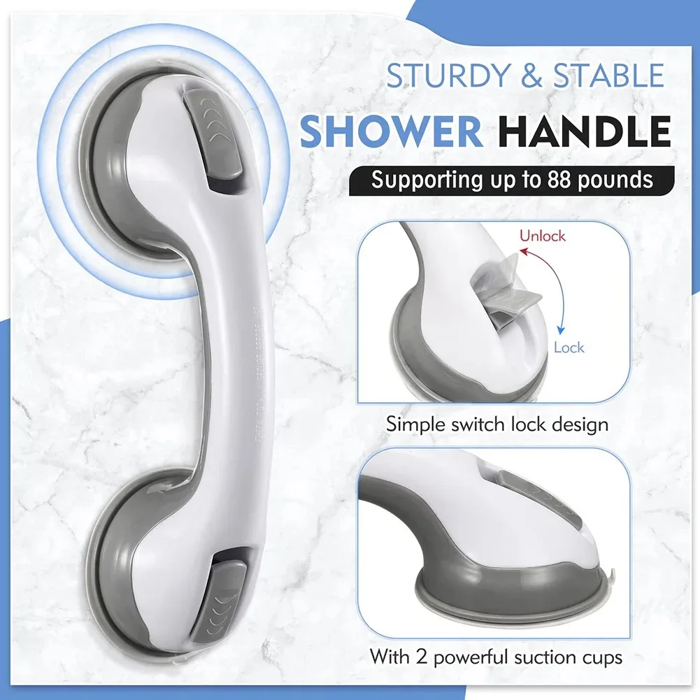 Bathroom armrest suction cup large glass door and window sliding door plastic suction cup non punching and scratch free handle shower grab bar