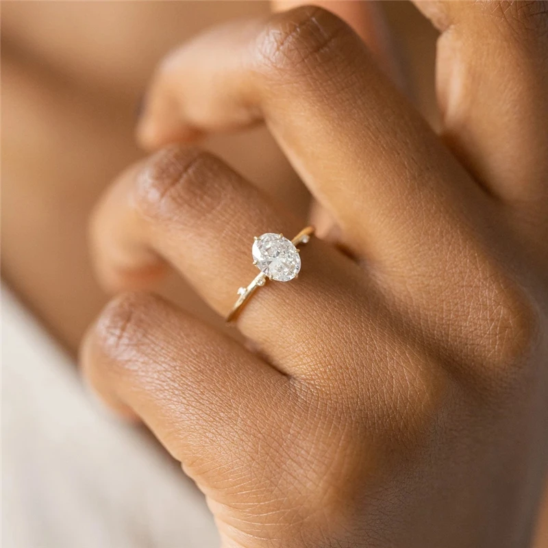 925 Sterling Silver Fashion Mini Zircon Engagement Ring Women Gold Color Fine Jewelry Gift Cannner silver rings silver ring wedding rings gold plated silver ring