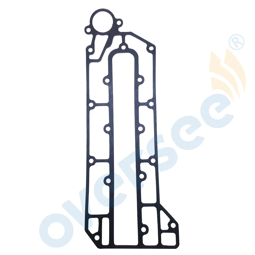 6H3-41111-01-1S INNER COVER, EXHAUST + 6H3-41112-A0 GASKET For Yamaha 2 Stroke Outboard Engine Motor 60HP 70HP