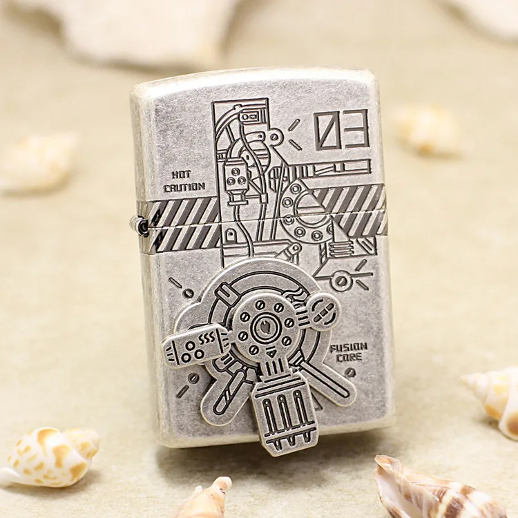 

Оригинальная зажигалка Zippo с кинетической энергией, медная ветрозащитная сигаретная керосиновая зажигалка, подарок, защита от подделки