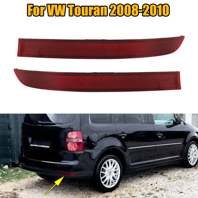 TGFOF 1 Par De Luces Reflectoras De Esquina Para Parachoques Trasero, Izquierda Y Derecha, Para Volkswagen VW Golf 6 MK6 VI No GTI No R 2009-2013, Reflector Rojo