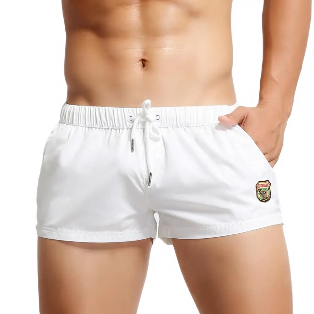 SEOBEAN Men's Beach Shorts Quick Dry Shorts 100% Polyester Summer Holiday Fashion Board Shorts Swimi Trunks Shorts for Man 5