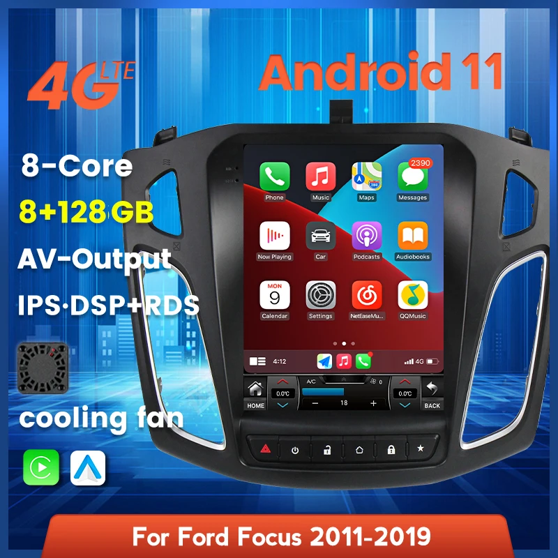 Автомобильный мультимедийный плеер Android 11 вертикальный экран Tesla GPS-навигатор для