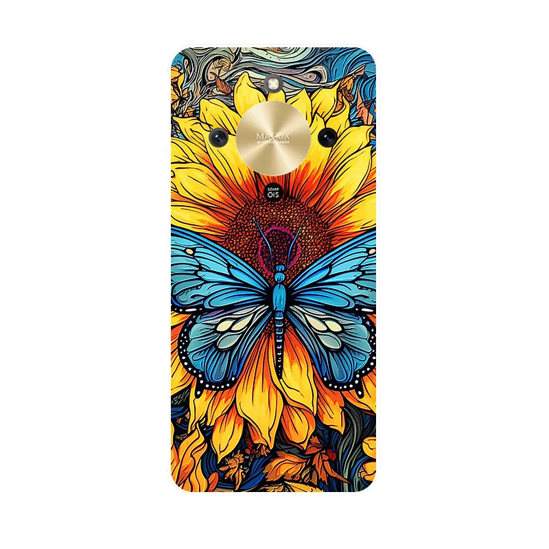 Butterfly Printed TPU Soft Protective Back Cover in Silicone