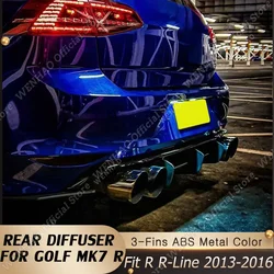 High Quality Car Rear Bumper Diffuser Rear Side Splitters Spoiler Lip For VW Volkswagen Golf 7 VII MK7 R R-Line 2013-2016