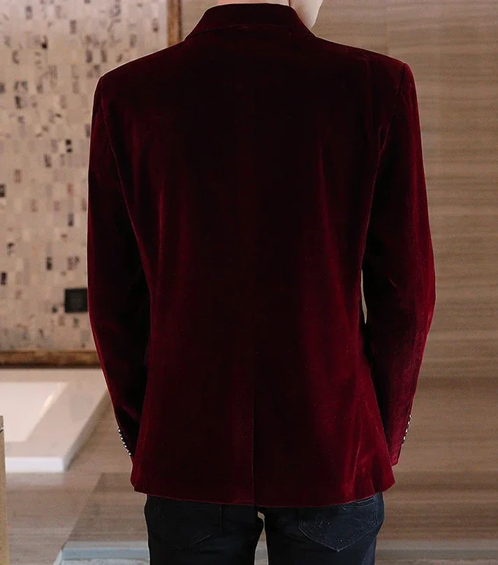 Men's Long Sleeve Duffle Blazer Suit