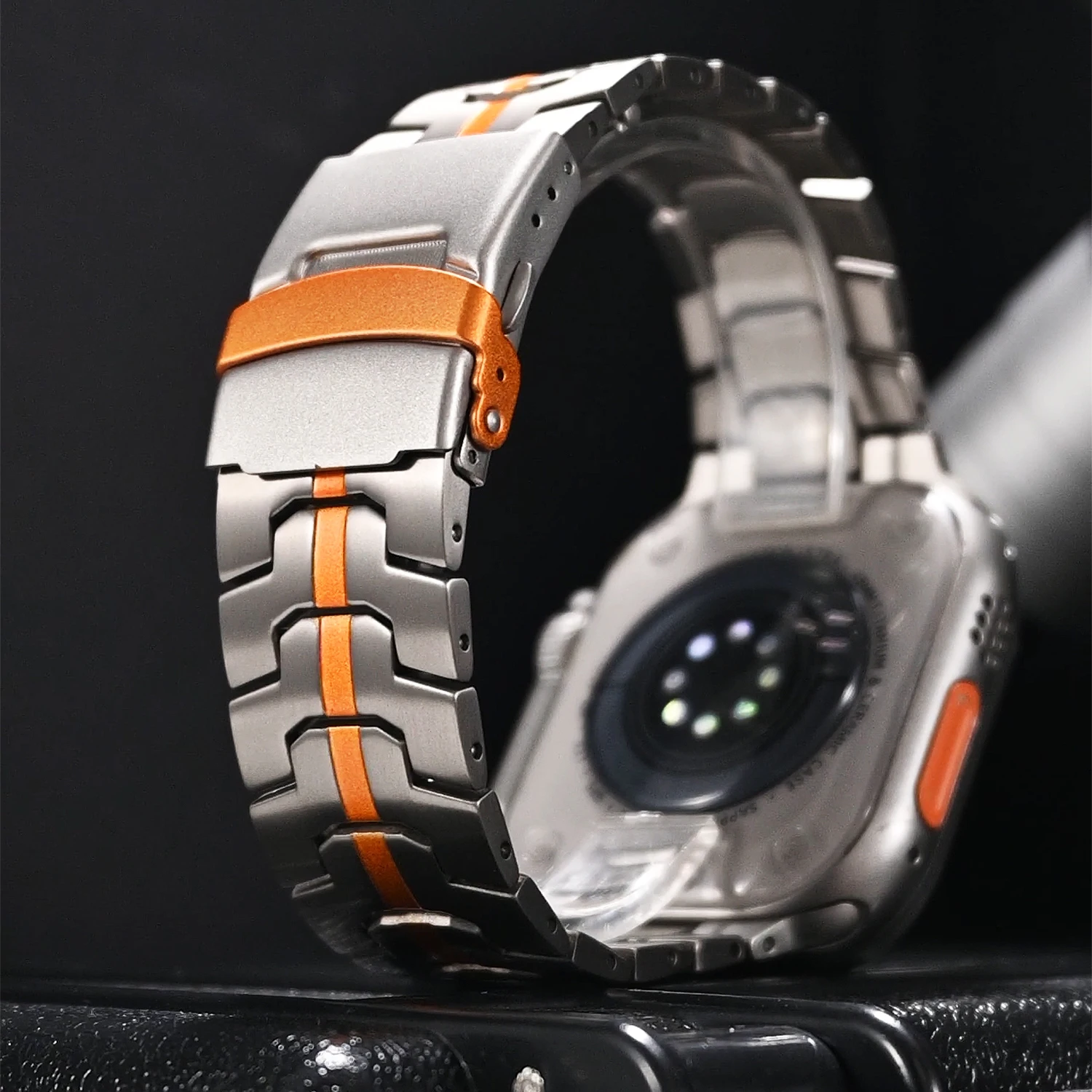 

Роскошный титановый ремешок для Apple Watch UItra 2 49 мм, металлический ремешок для IWatch Series 9 8 7 6 5 SE 45 мм 44 мм 42 мм, сменный Браслет