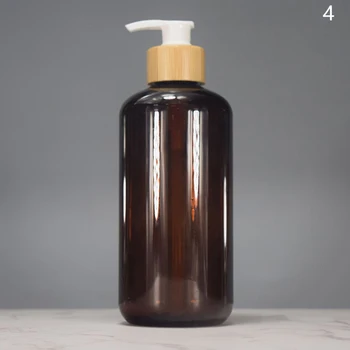 1 ชิ้นพลาสติกชุดเครื่องจ่ายสบู่เคาน์เตอร์ขวดโลชั่นห้องน้ํารีฟิลขวดเปล่าสําหรับแชมพู Body Wash Hair Conditioner 8