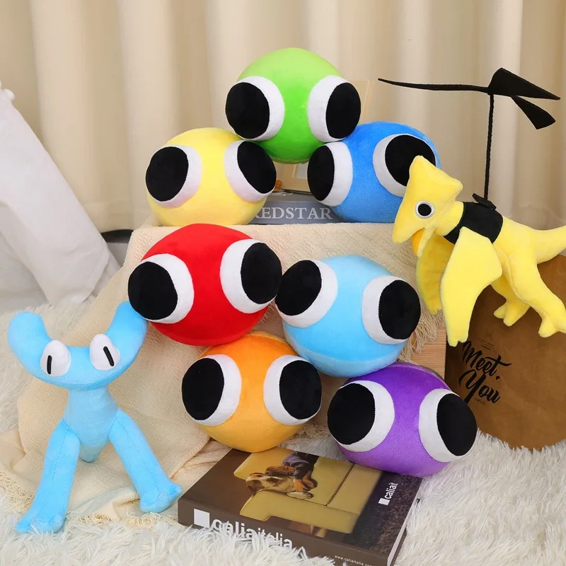 Cyan Rainbow Friends Plush Toy Yellow Pterosaur Rainbow Friends Chapter 2  Cartoon Character Soft Comfortable Plushie Doll Gift - AliExpress