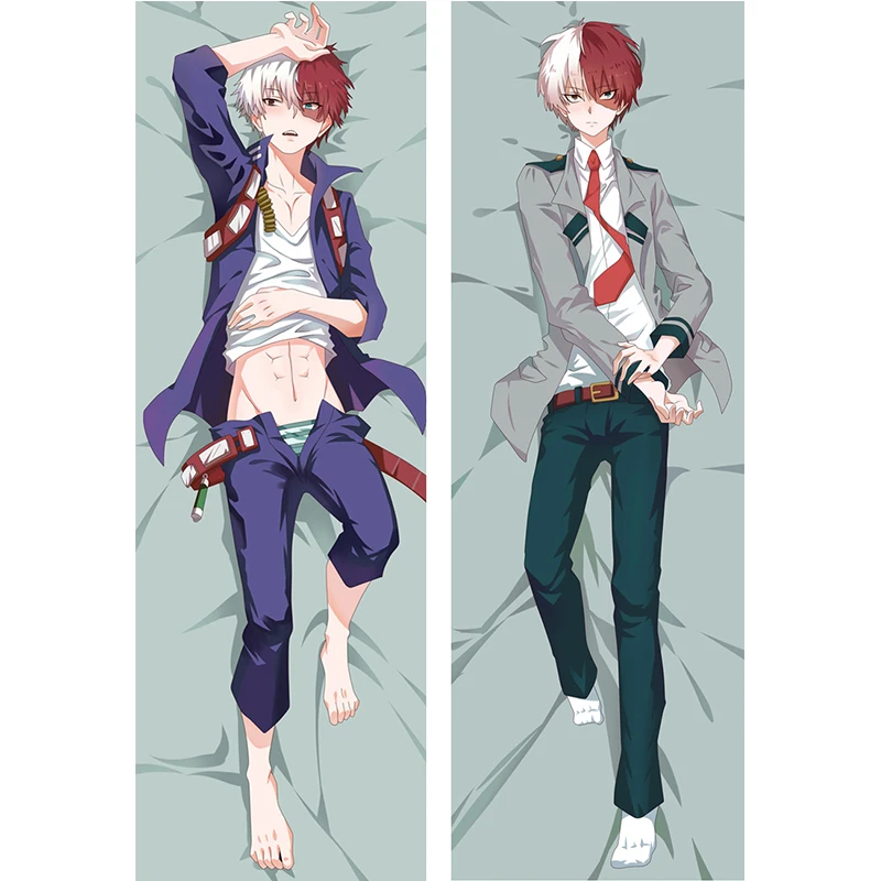 

My Hero Academia Anime Shoto Todoroki Dakimakura Pillow Cover Asui Tsuyu Izuku Midoriya Long Hugging Body Pillowcase