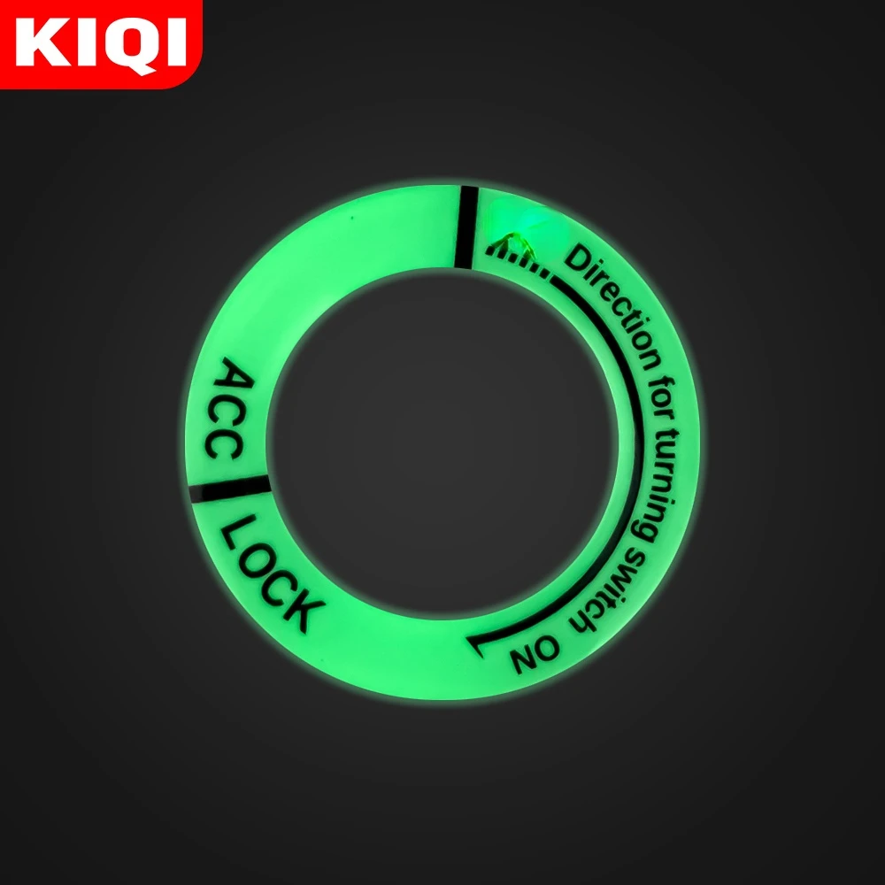 3D Gel Glow Portachiavi Adesivo Copertura Interruttore Accensione Luminosa Per Kia Carens Ceed Sorento Optima Picanto Rio Cerato Rando Sportage