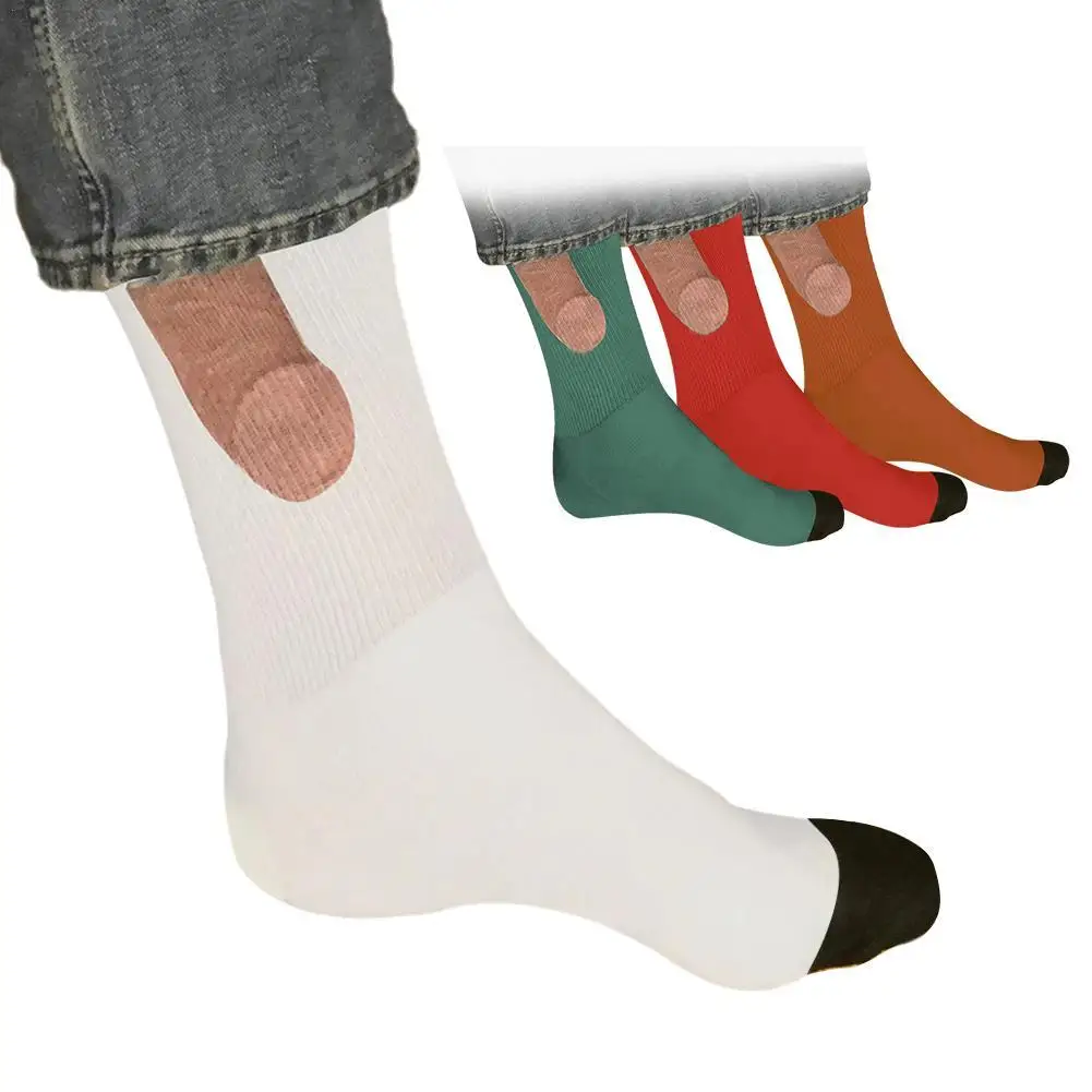 Show Off Funny Socks Penis For Men Christmas Gift Novelty Funny Sock