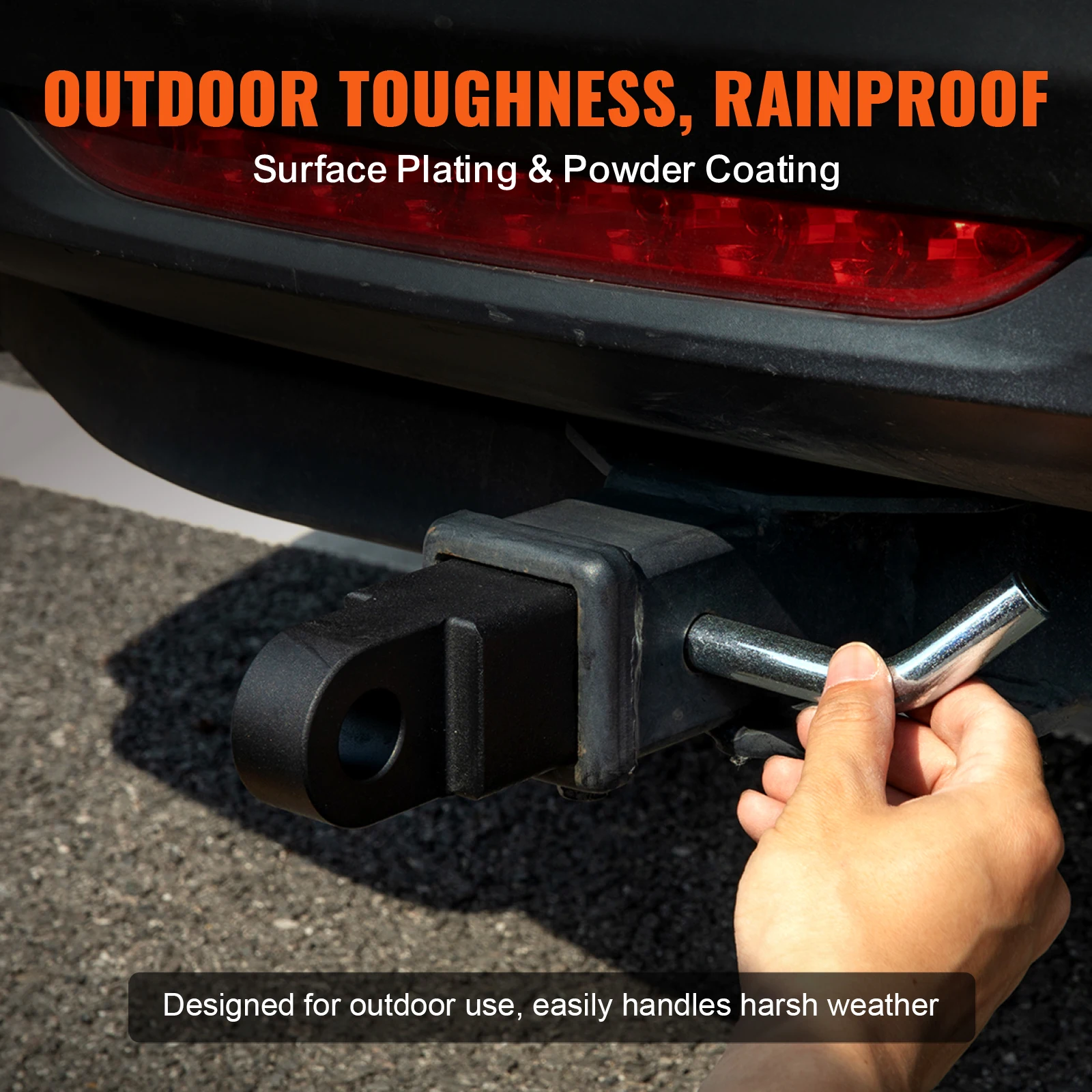 SucceBuy 52900lbs Shackle Hitch Receiver Fits 2" Receiver Towing Accessories with Trailer Hitch Lock Pin for Truck Jeep Off-Road