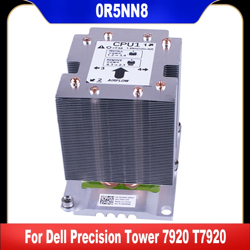 

0R5NN8 0WN9TY CPU1 New Original CPU Heatsink For Dell Precision Tower T7920 7920 Tower R5NN8 And Carrier WN9TY Bundle Radiator