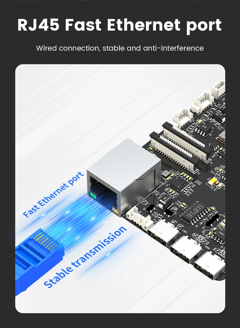 ESP32-P4-Modul-Entwicklungsplatine basierend auf ESP32-P4 und ESP32-C6 32 MB PSRAM 16 MB Flash WiFi 6 BT5 RJ45 MIPI DSI CSI USB OTG-Schnittstelle – Detail 6