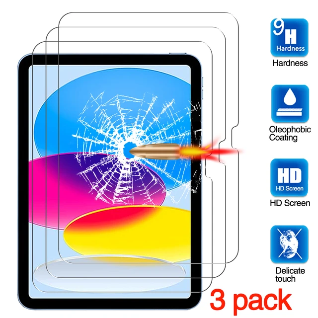 Protector de pantalla para iPad de 10. ª generación, 10,9 pulgadas, 2022,  cristal templado antihuellas, Compatible con Apple Pencil - AliExpress