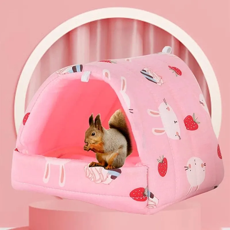 Hedgehog Chinchilla Hamster Small Animals Cute Nest Cave Warm Bed House pet bed pet house