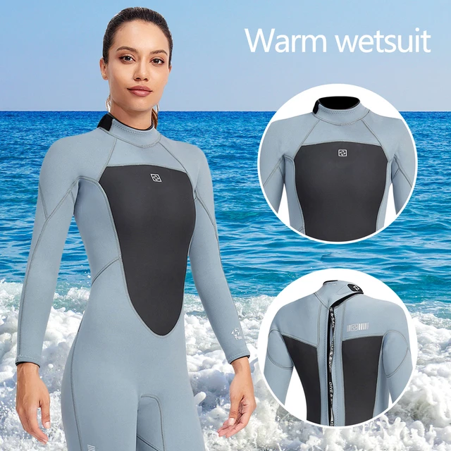 Hisea 1.5MM Neoprene Wetsuit Women One-Piece Suits Keep Warm Surf Scuba  Diving Suit Fishing Spearfishing Kitesurf Ladies WetSuit - AliExpress