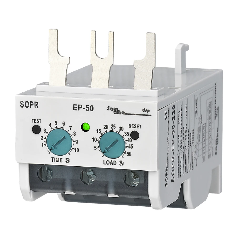 samwha rele de sobrecarga termica eletronica protetor do motor dsp sopr ep 03