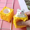 New PVC Cheese Mouse Decompression toy Stress Relief Squeeze Squeeze Toy Pop Up Funny Anti Stress Toy children 5