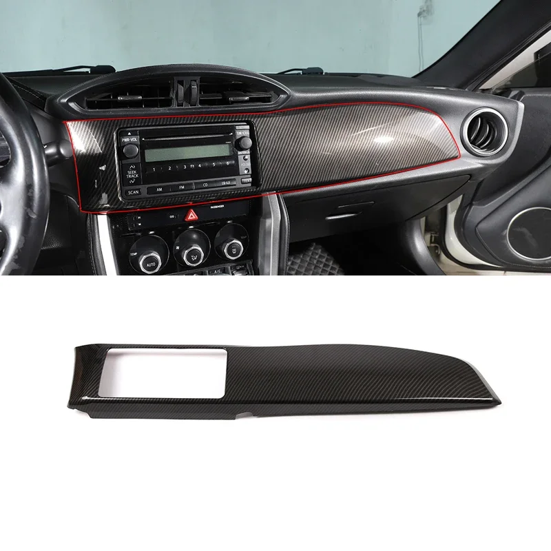 

ABS Carbon Car Dashboard GPS Navigation Large Panel Cover Decorative Trim Cover For Toyota FT86 GT86 Subaru BRZ ZC6 2012-2020