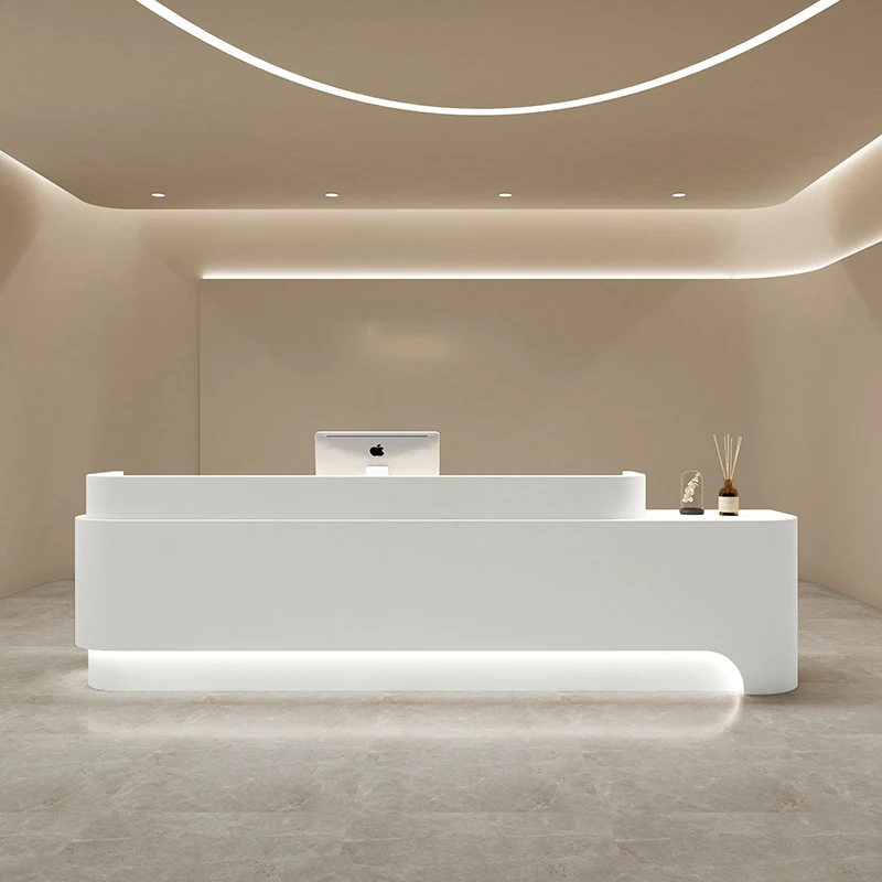 

Study Front Reception Desks Cashier Luxury Office Modern Bar Counter Reception Desks Beauty Salon Console Bureau Desk Furniture