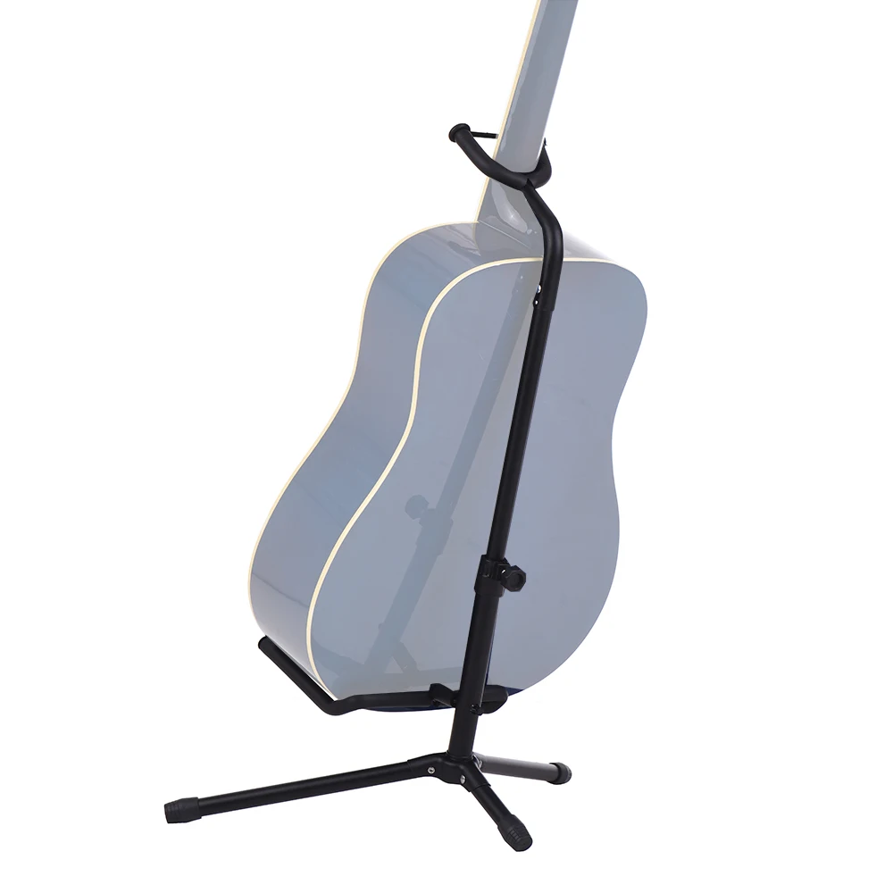 Premium Metal Tripod Guitar Floor Stand for Acoustic & Electric Instruments